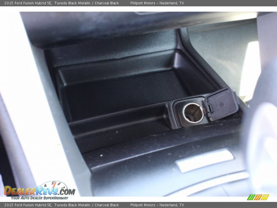 2015 Ford Fusion Hybrid SE Tuxedo Black Metallic / Charcoal Black Photo #28