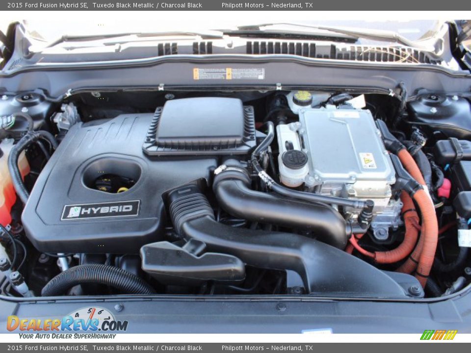 2015 Ford Fusion Hybrid SE Tuxedo Black Metallic / Charcoal Black Photo #29