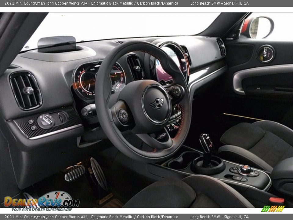 2021 Mini Countryman John Cooper Works All4 Enigmatic Black Metallic / Carbon Black/Dinamica Photo #7