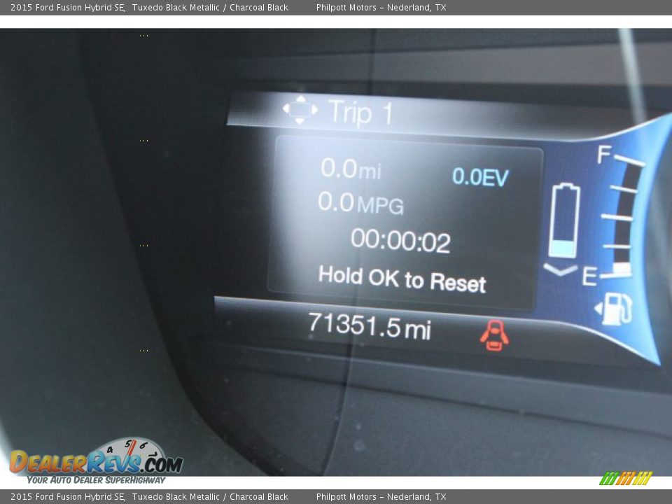 2015 Ford Fusion Hybrid SE Tuxedo Black Metallic / Charcoal Black Photo #30
