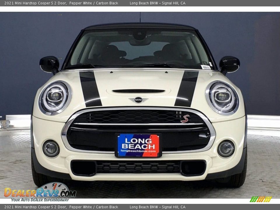 2021 Mini Hardtop Cooper S 2 Door Pepper White / Carbon Black Photo #2