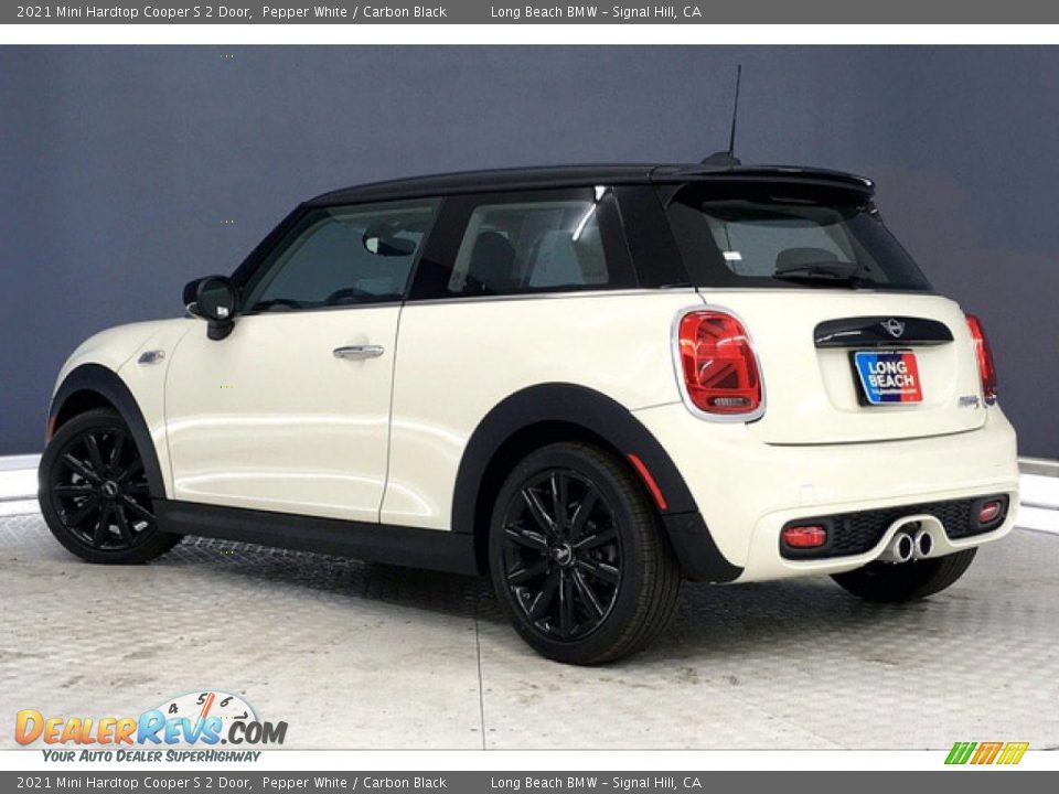 2021 Mini Hardtop Cooper S 2 Door Pepper White / Carbon Black Photo #3