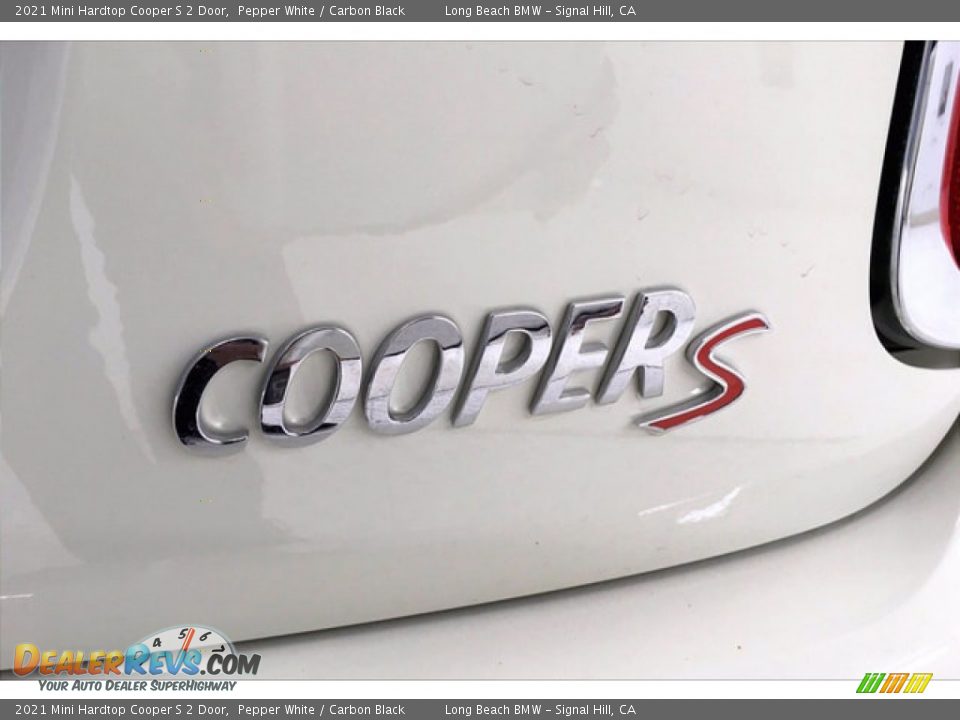 2021 Mini Hardtop Cooper S 2 Door Pepper White / Carbon Black Photo #16
