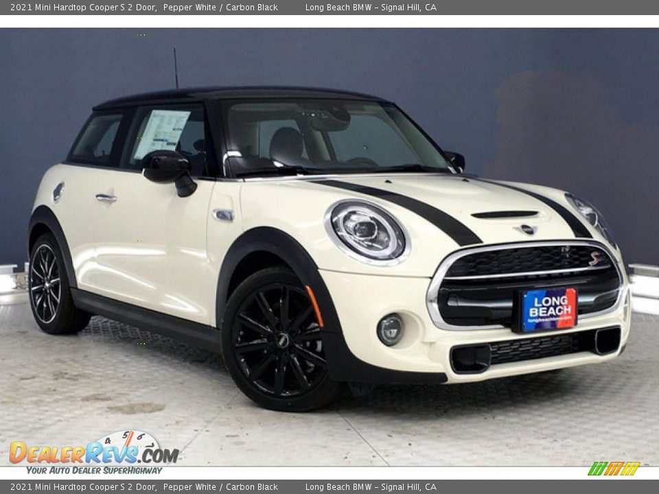 2021 Mini Hardtop Cooper S 2 Door Pepper White / Carbon Black Photo #19