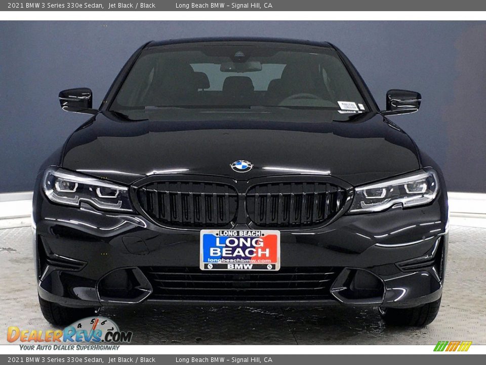2021 BMW 3 Series 330e Sedan Jet Black / Black Photo #2