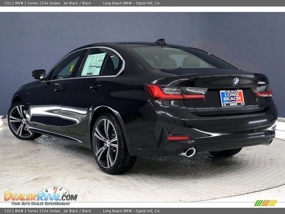 2021 BMW 3 Series 330e Sedan Jet Black / Black Photo #3