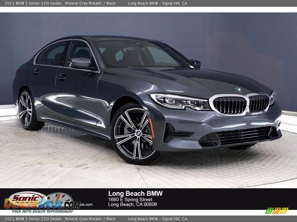 2021 BMW 3 Series 330i Sedan Mineral Gray Metallic / Black Photo #1