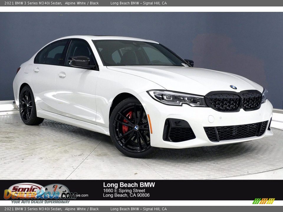 2021 BMW 3 Series M340i Sedan Alpine White / Black Photo #1