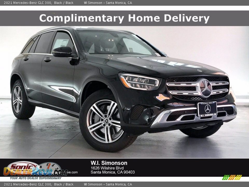 2021 Mercedes-Benz GLC 300 Black / Black Photo #1
