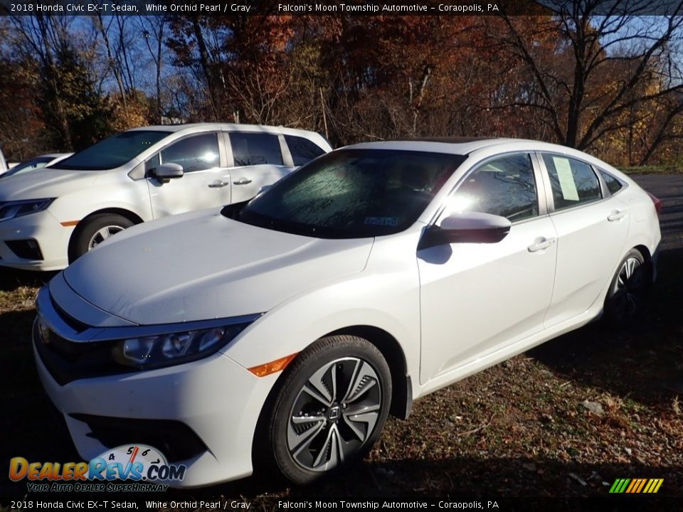 2018 Honda Civic EX-T Sedan White Orchid Pearl / Gray Photo #1