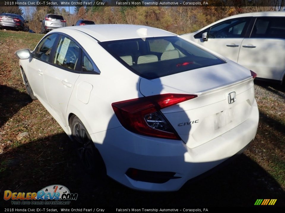 2018 Honda Civic EX-T Sedan White Orchid Pearl / Gray Photo #3