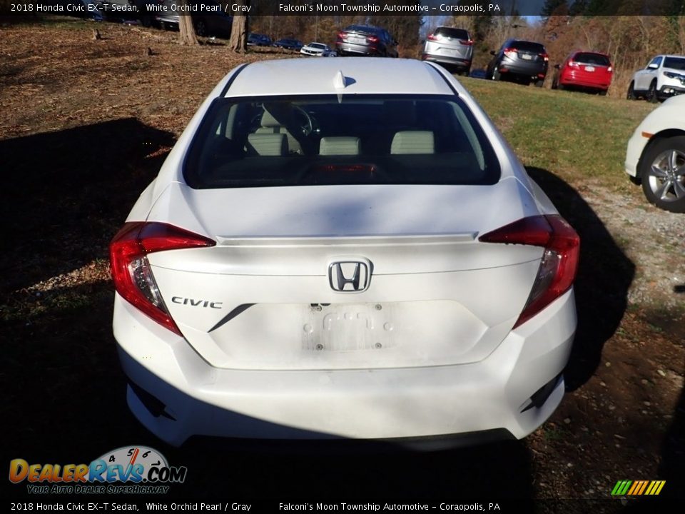 2018 Honda Civic EX-T Sedan White Orchid Pearl / Gray Photo #4