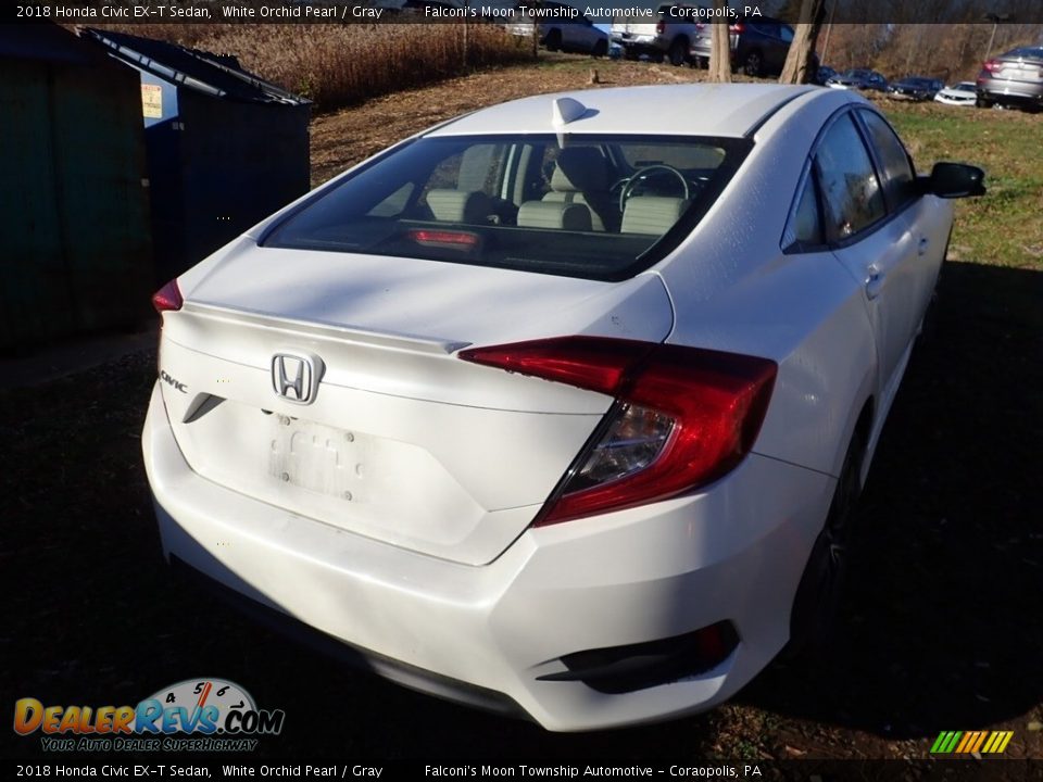 2018 Honda Civic EX-T Sedan White Orchid Pearl / Gray Photo #5