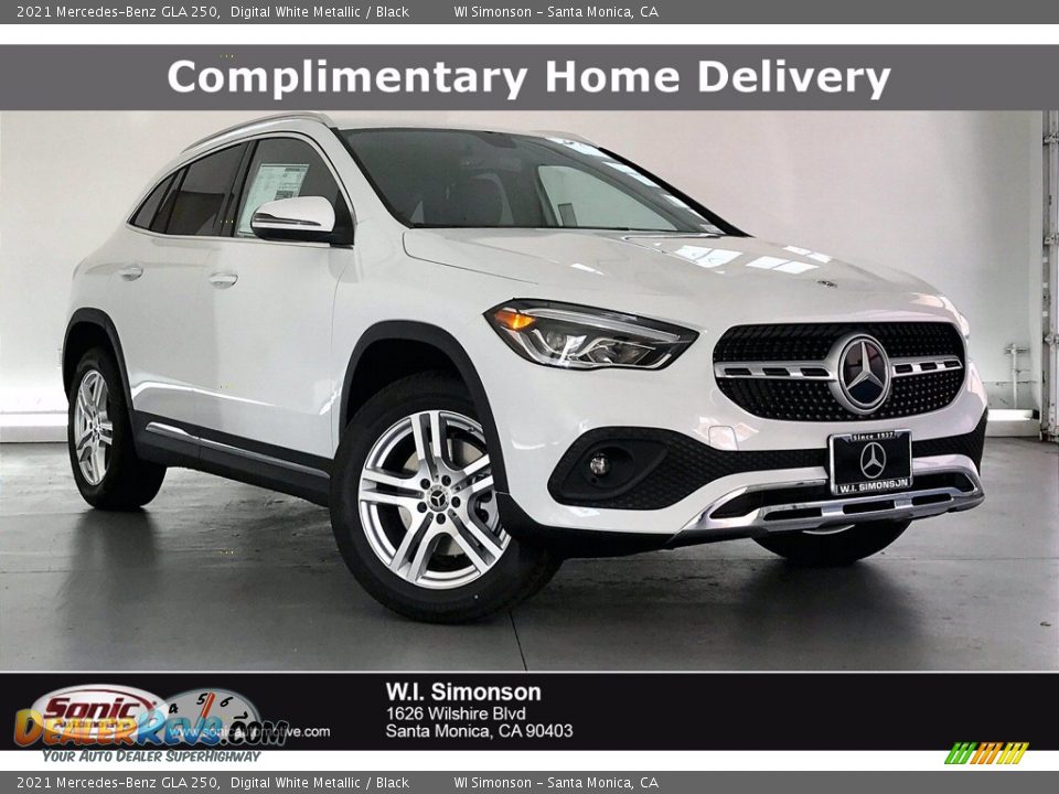 2021 Mercedes-Benz GLA 250 Digital White Metallic / Black Photo #1