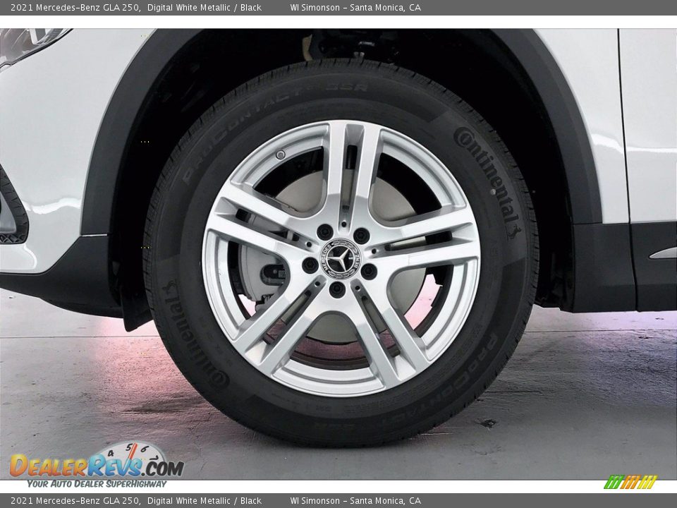 2021 Mercedes-Benz GLA 250 Digital White Metallic / Black Photo #9