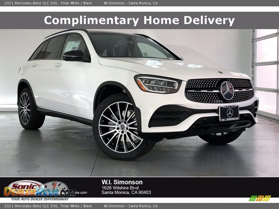 2021 Mercedes-Benz GLC 300 Polar White / Black Photo #1