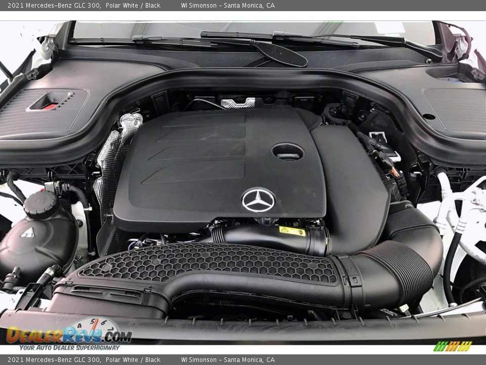 2021 Mercedes-Benz GLC 300 Polar White / Black Photo #8
