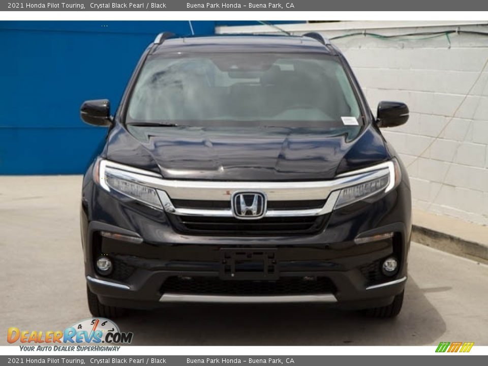 2021 Honda Pilot Touring Crystal Black Pearl / Black Photo #3