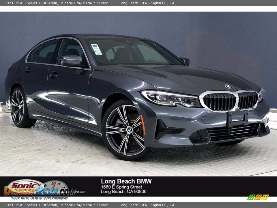 2021 BMW 3 Series 330i Sedan Mineral Gray Metallic / Black Photo #1