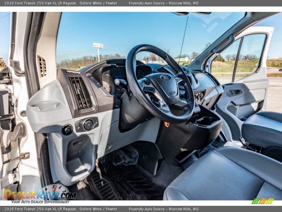 Pewter Interior - 2016 Ford Transit 250 Van XL LR Regular Photo #20