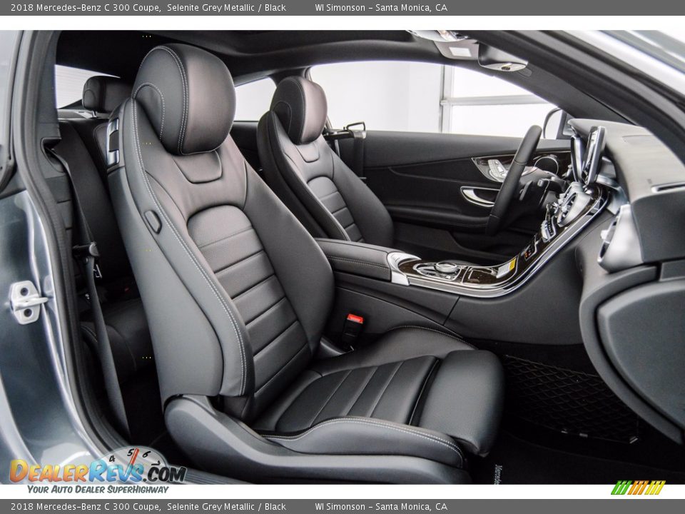 2018 Mercedes-Benz C 300 Coupe Selenite Grey Metallic / Black Photo #2