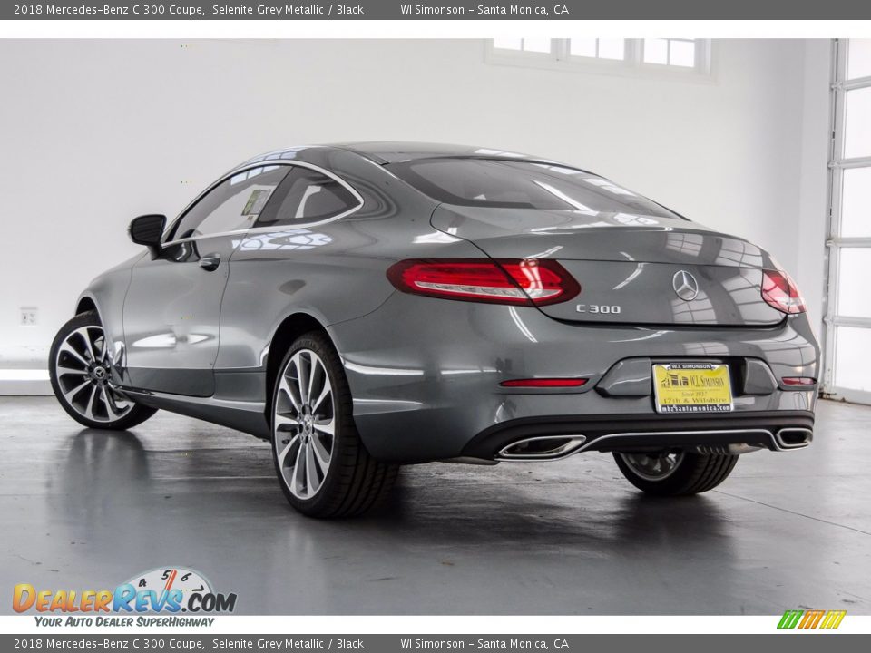 2018 Mercedes-Benz C 300 Coupe Selenite Grey Metallic / Black Photo #3