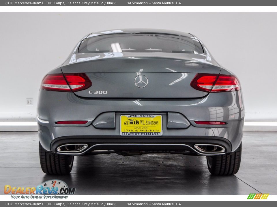 2018 Mercedes-Benz C 300 Coupe Selenite Grey Metallic / Black Photo #4