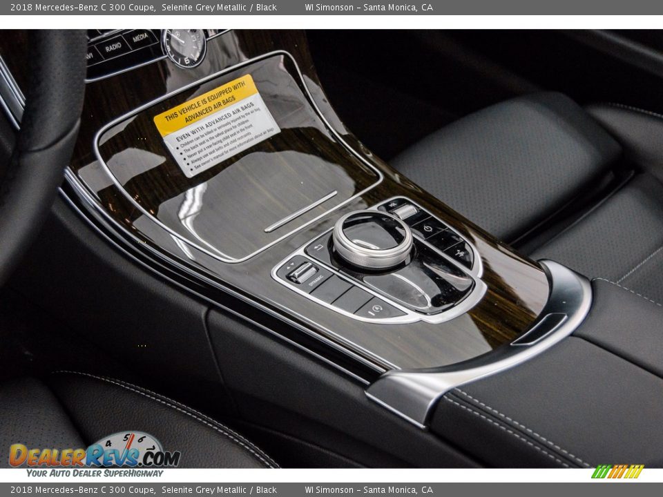 2018 Mercedes-Benz C 300 Coupe Selenite Grey Metallic / Black Photo #7
