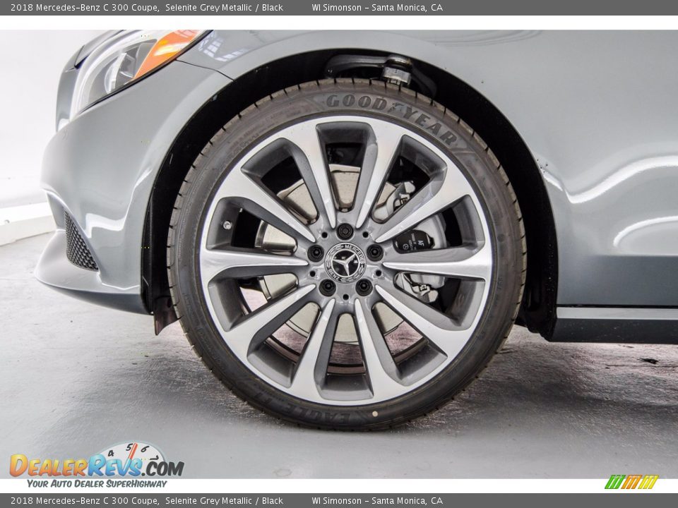 2018 Mercedes-Benz C 300 Coupe Selenite Grey Metallic / Black Photo #9