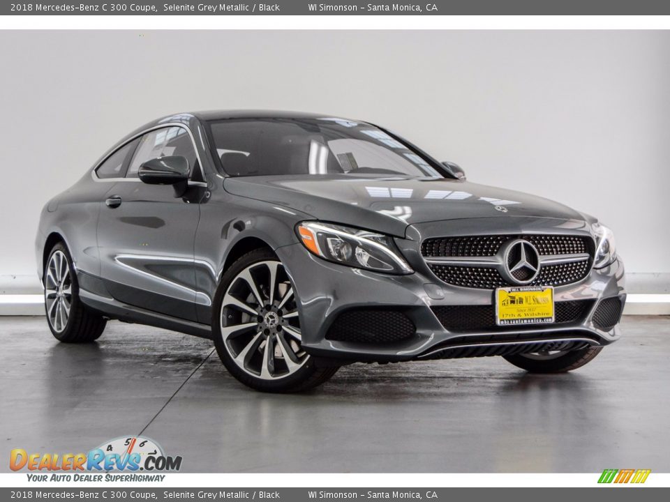 2018 Mercedes-Benz C 300 Coupe Selenite Grey Metallic / Black Photo #12