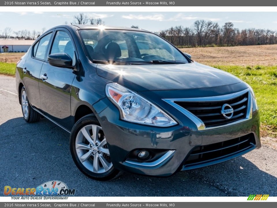 Graphite Blue 2016 Nissan Versa S Sedan Photo #1