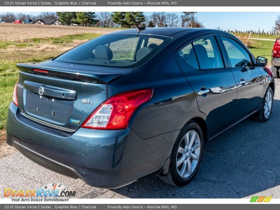 Graphite Blue 2016 Nissan Versa S Sedan Photo #4