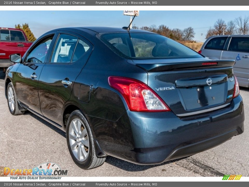 2016 Nissan Versa S Sedan Graphite Blue / Charcoal Photo #6