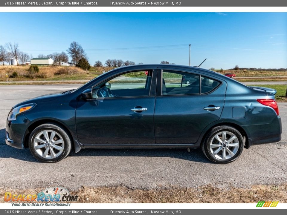 Graphite Blue 2016 Nissan Versa S Sedan Photo #7