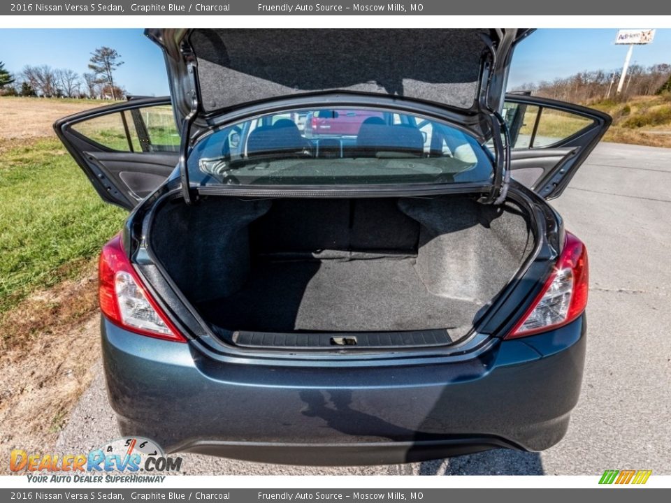 2016 Nissan Versa S Sedan Graphite Blue / Charcoal Photo #23