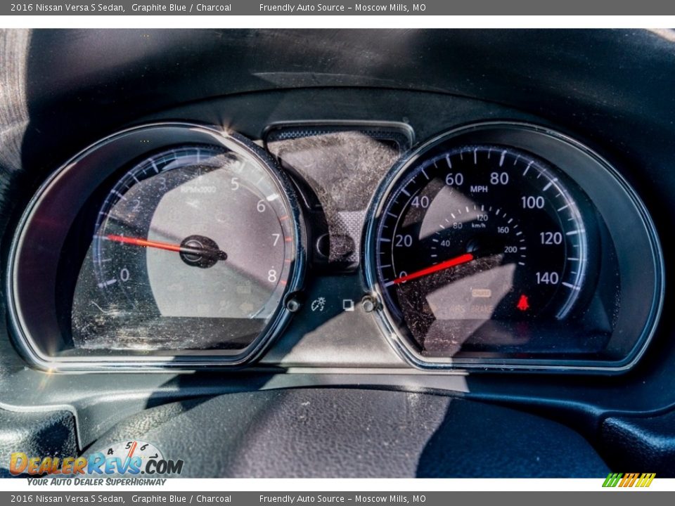 2016 Nissan Versa S Sedan Graphite Blue / Charcoal Photo #36