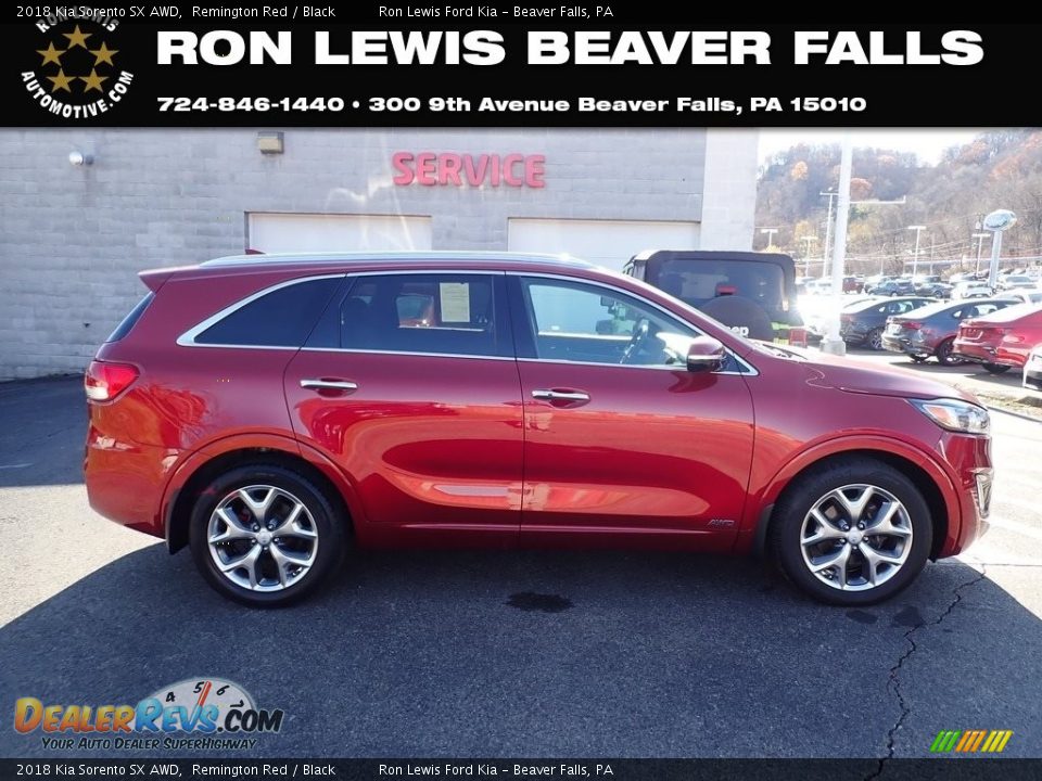 2018 Kia Sorento SX AWD Remington Red / Black Photo #1
