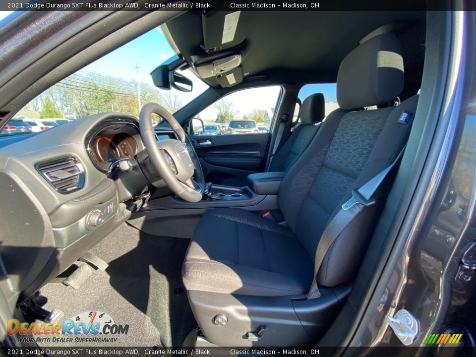 Black Interior - 2021 Dodge Durango SXT Plus Blacktop AWD Photo #2
