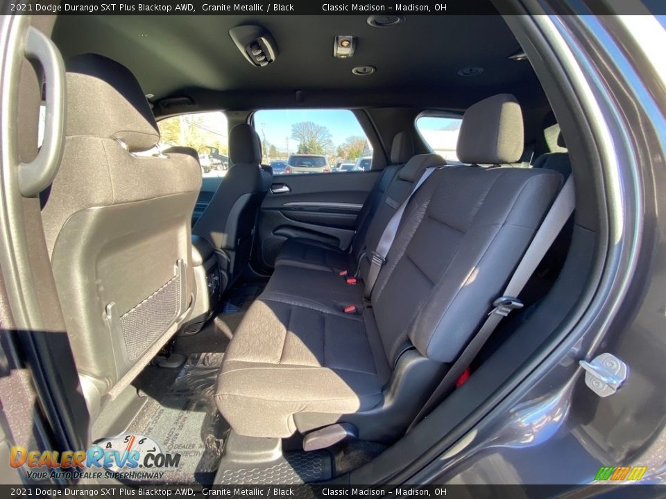 Rear Seat of 2021 Dodge Durango SXT Plus Blacktop AWD Photo #3
