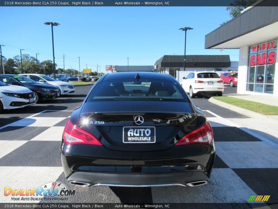 2018 Mercedes-Benz CLA 250 Coupe Night Black / Black Photo #4