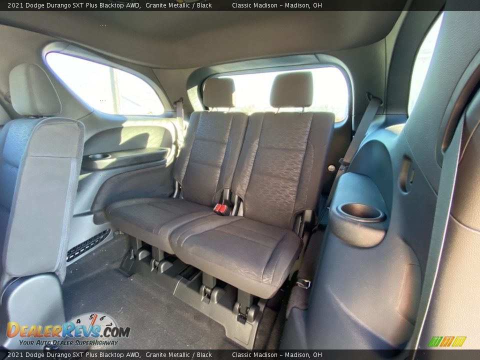 Rear Seat of 2021 Dodge Durango SXT Plus Blacktop AWD Photo #4