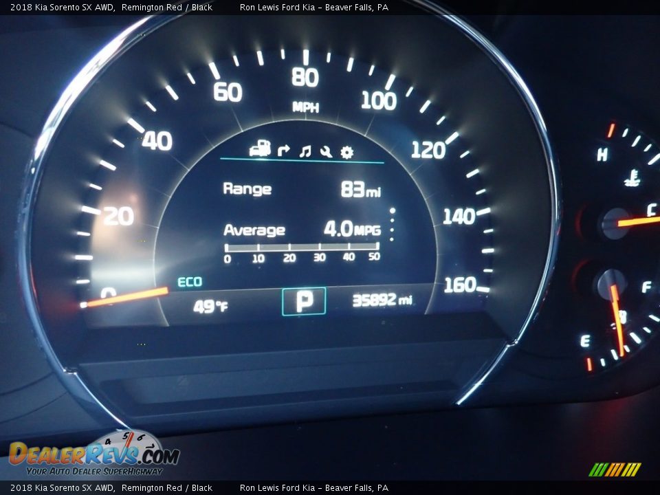 2018 Kia Sorento SX AWD Remington Red / Black Photo #15