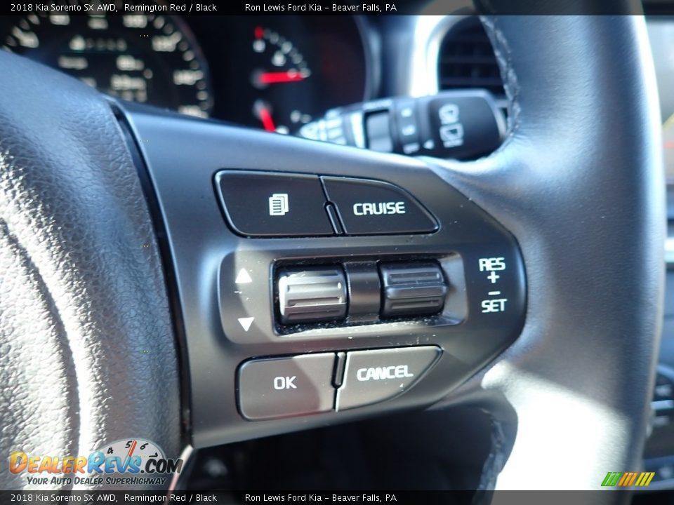 2018 Kia Sorento SX AWD Remington Red / Black Photo #19