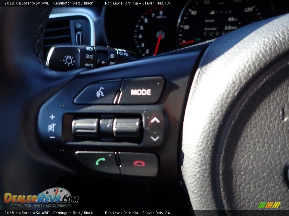 2018 Kia Sorento SX AWD Remington Red / Black Photo #20