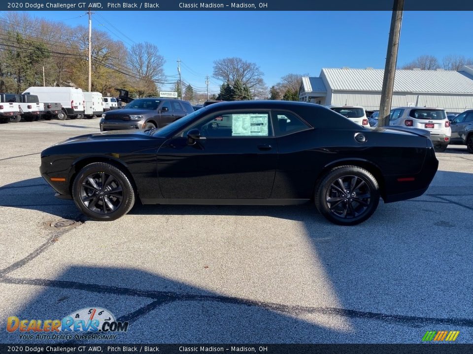 2020 Dodge Challenger GT AWD Pitch Black / Black Photo #8