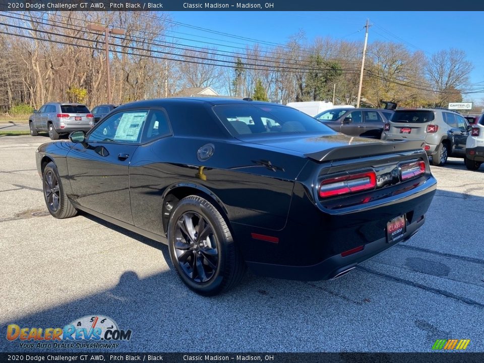 2020 Dodge Challenger GT AWD Pitch Black / Black Photo #9