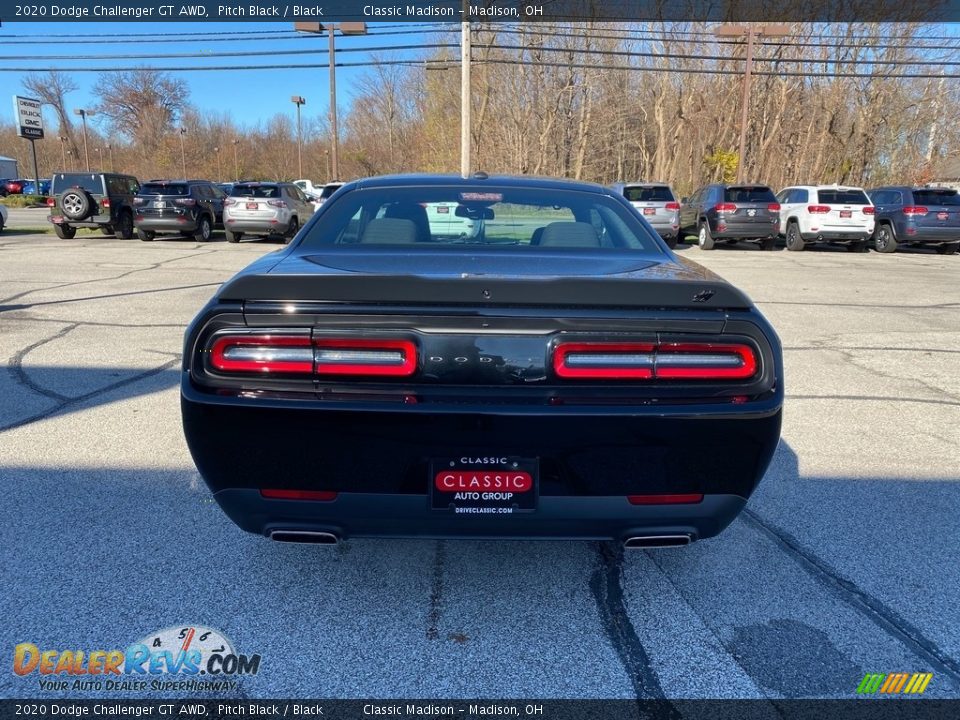 2020 Dodge Challenger GT AWD Pitch Black / Black Photo #10