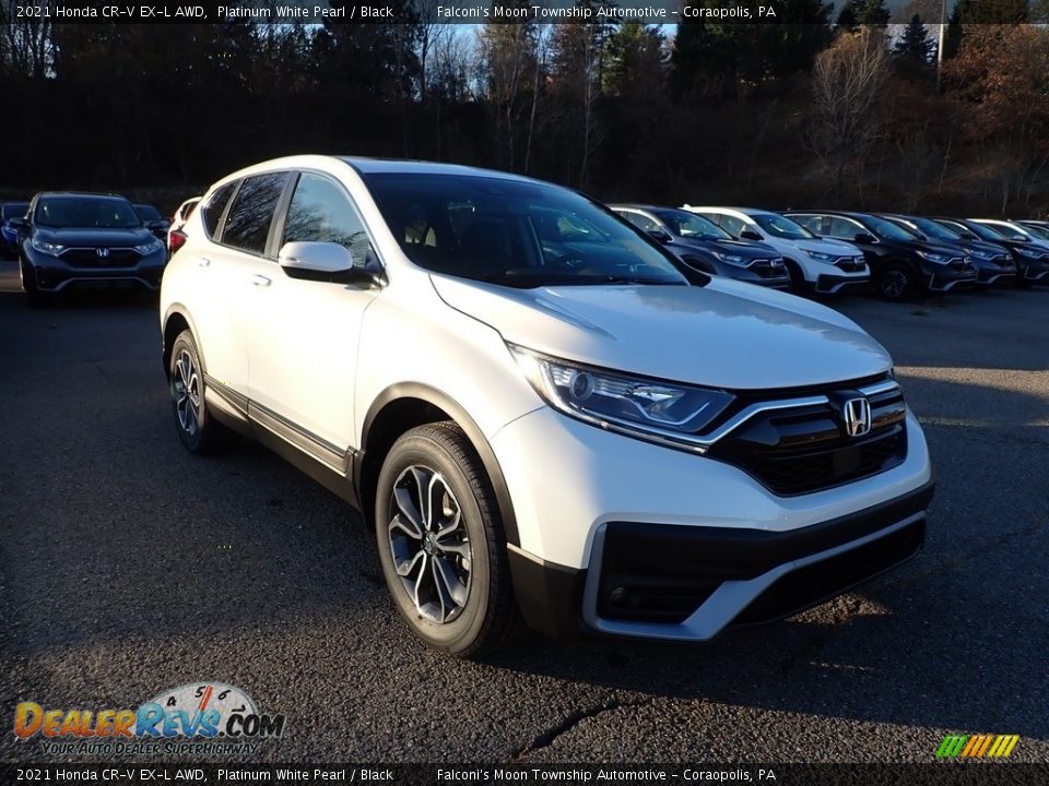 2021 Honda CR-V EX-L AWD Platinum White Pearl / Black Photo #2
