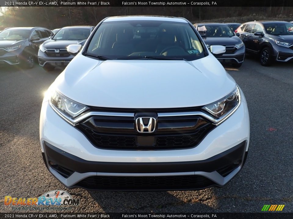 2021 Honda CR-V EX-L AWD Platinum White Pearl / Black Photo #3