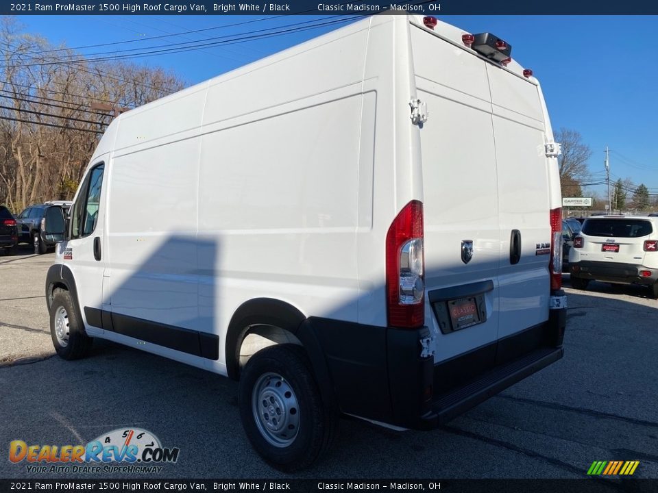 2021 Ram ProMaster 1500 High Roof Cargo Van Bright White / Black Photo #8